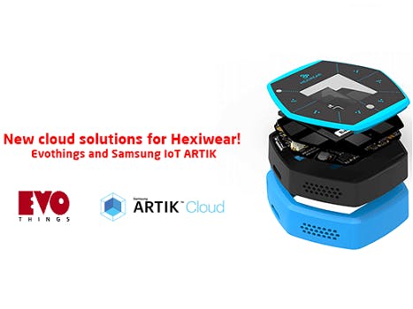 Publish Hexiwear sensor data onto ARTIK with Evothings