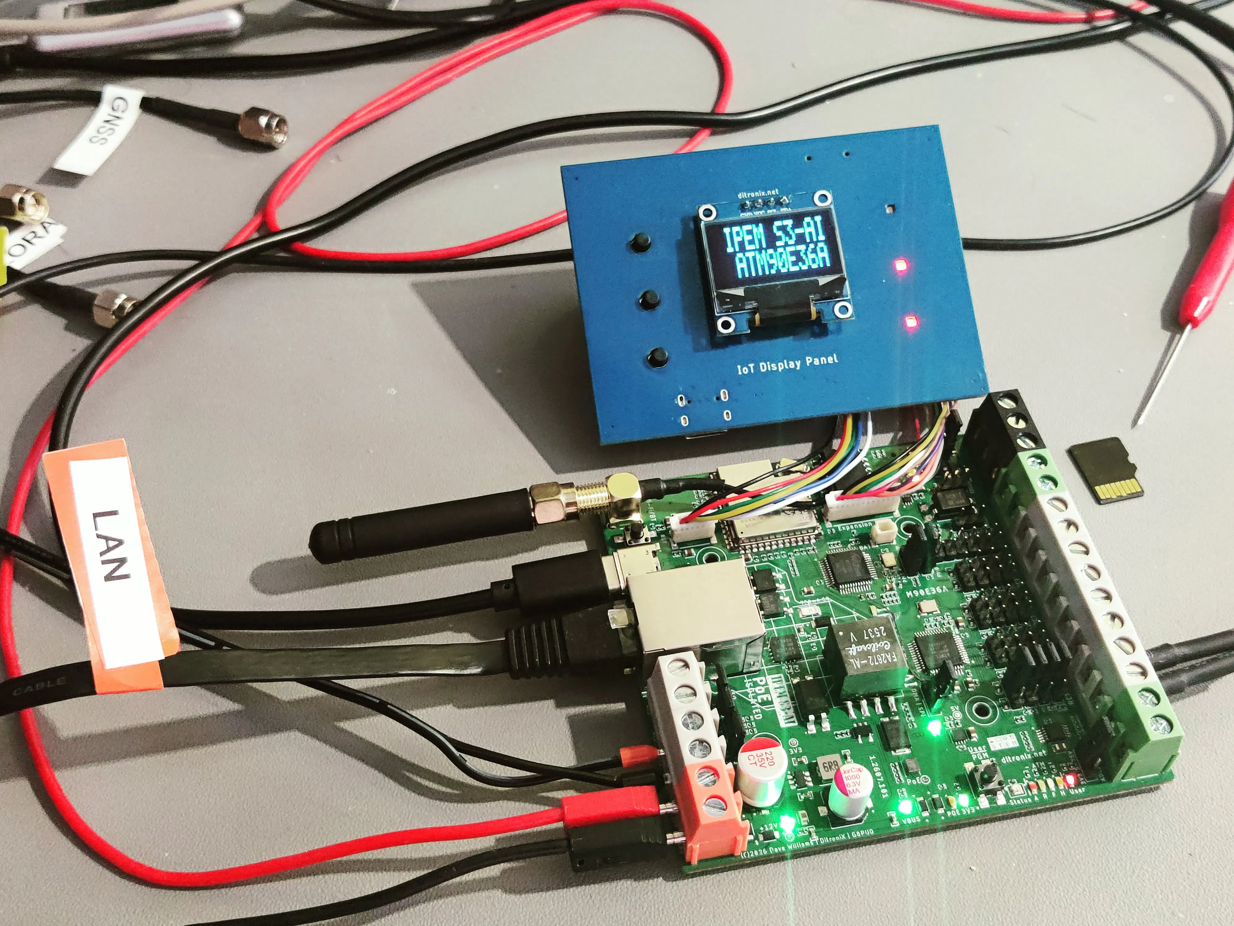 IPEM S3-AI ESP32-S3 ATM90E36A IoT Ethernet Mains Pwr Monitor
