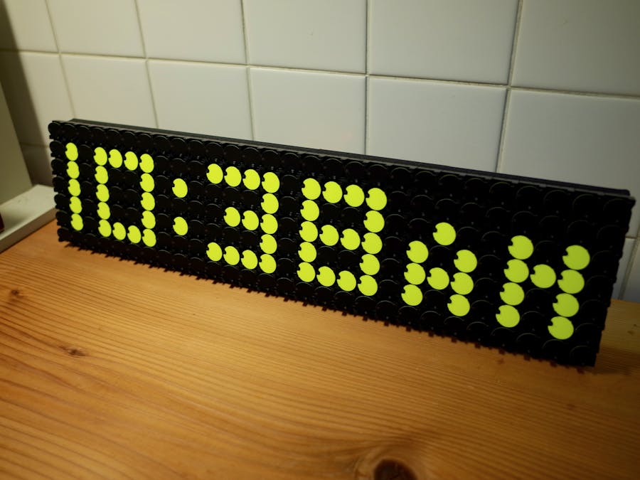 Flip Dot Clock
