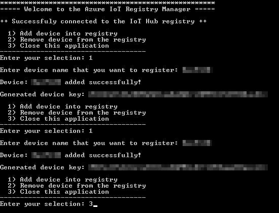 AzureIoTRegistryManagerApp