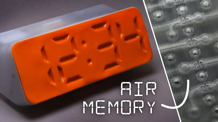Air Powered Seven-Segment Display Prototype