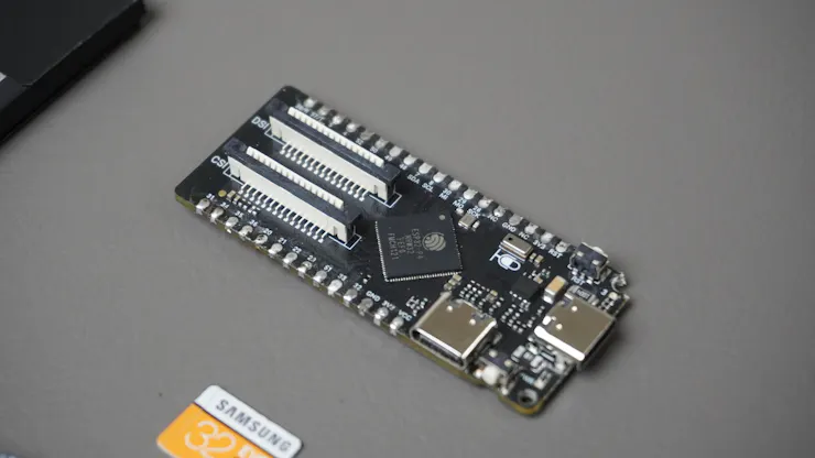ภาพขั้นตอนประกอบ ESP32-P4 PC display