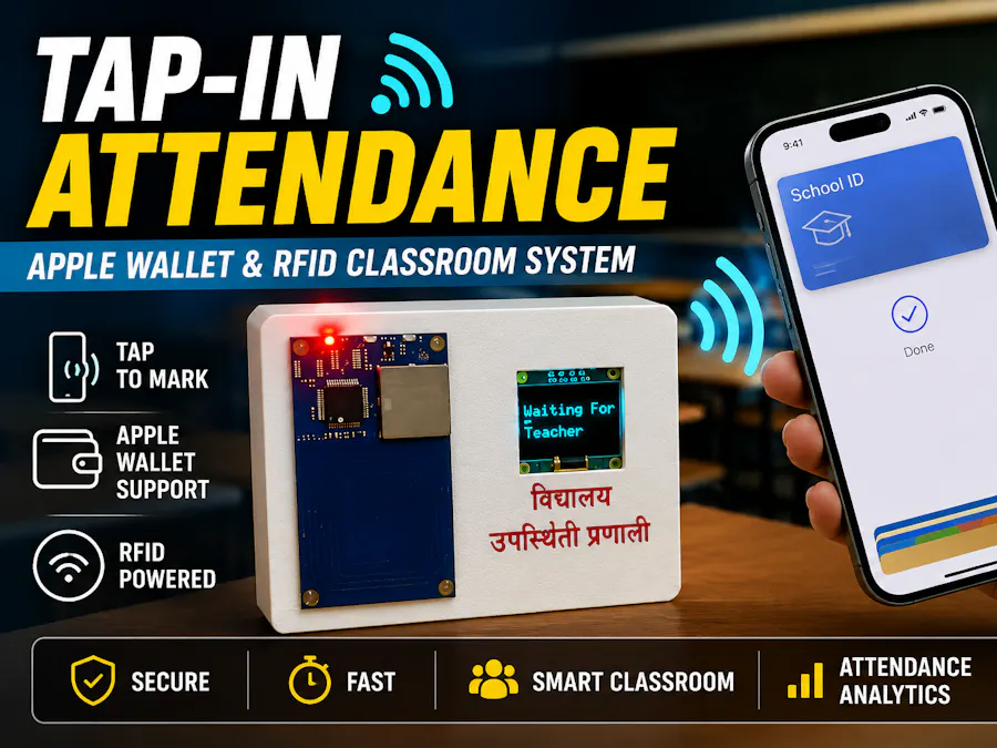 Tap-In Attendance System with Apple Wallet and RFID Readers