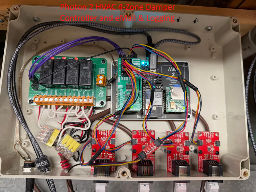 Photon 2 HVAC 4-zone damper controller