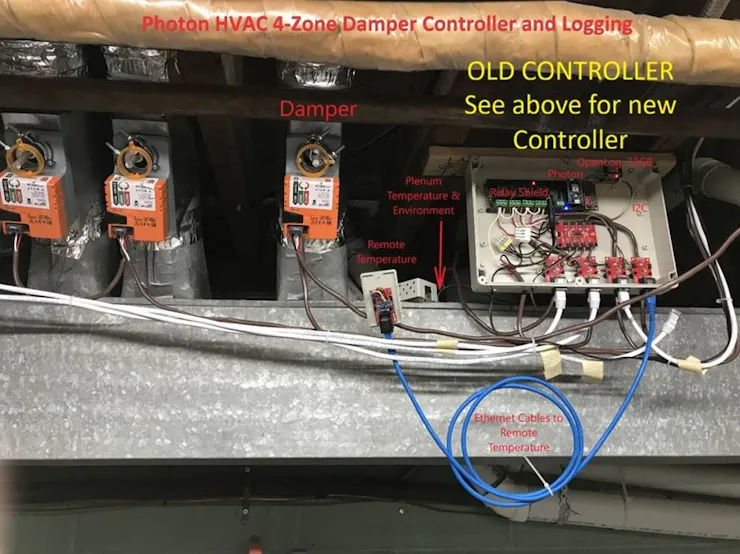 Original HVAC damper controller system