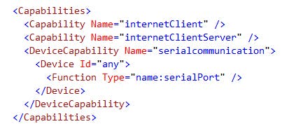 Providing UWP app Serial Capability