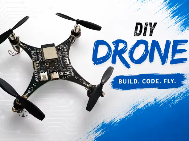 ANU PCB Drone ที่ใช้แผงวงจรเป็นโครงของ Quadcopter