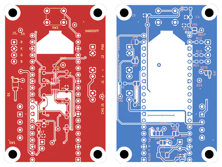 PCB layout ของ Handoff Band