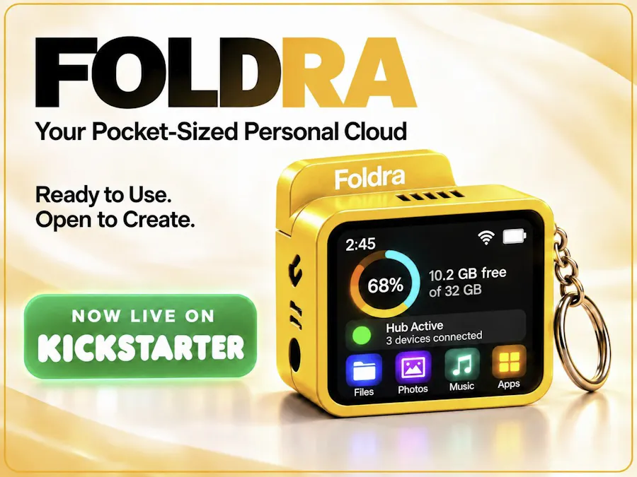 Foldra : Folder-Like Wireless Drive & Private Cloud - Hackster.io
