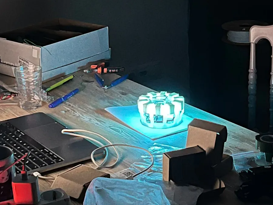 DIY Wearable Iron Man Arc Reactor with ESP32-C3 & NeoPixel - Hackster.io