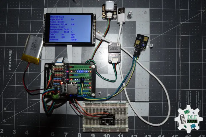 จอแสดงผลใน Environment Monitoring Project Mk51
