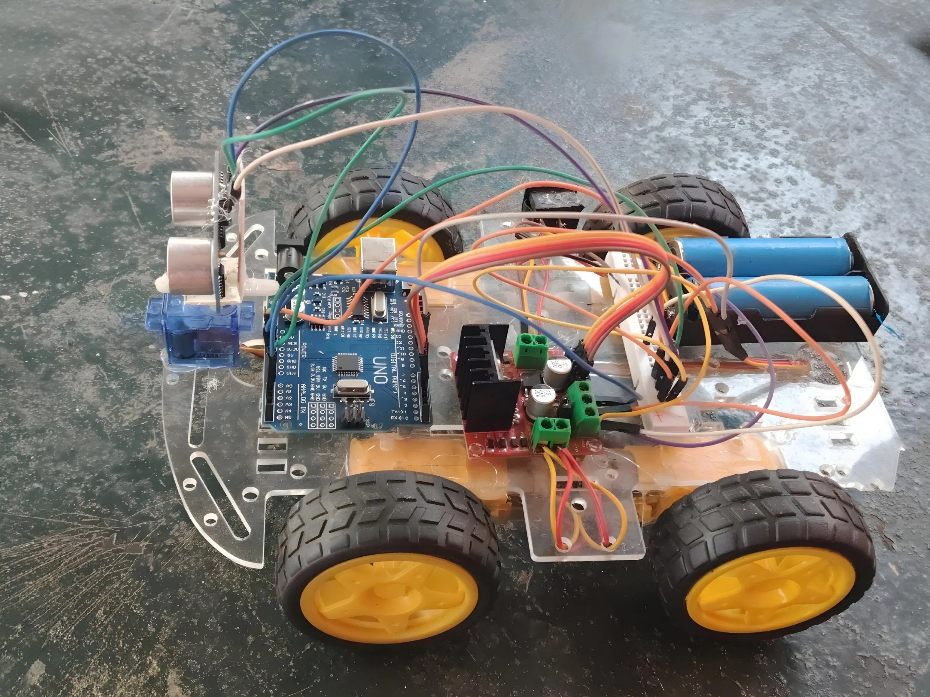 Obstacle avoiding robot - Hackster.io