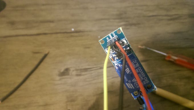 connect jumper wires to relay 