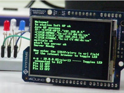 GPIO Control from Web Browser using 4Duino-24