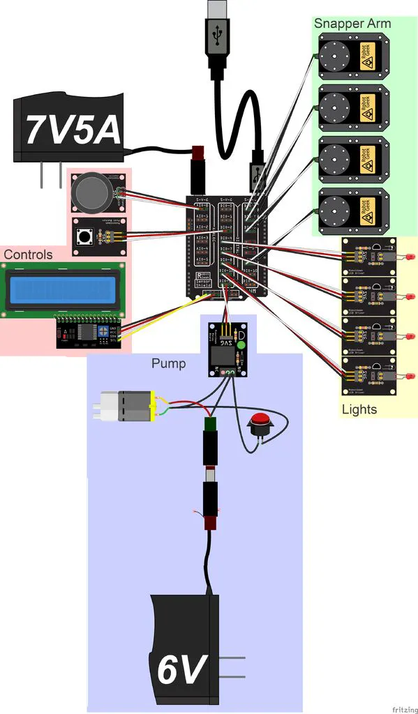 robotgeek snapper arduino robotic arm