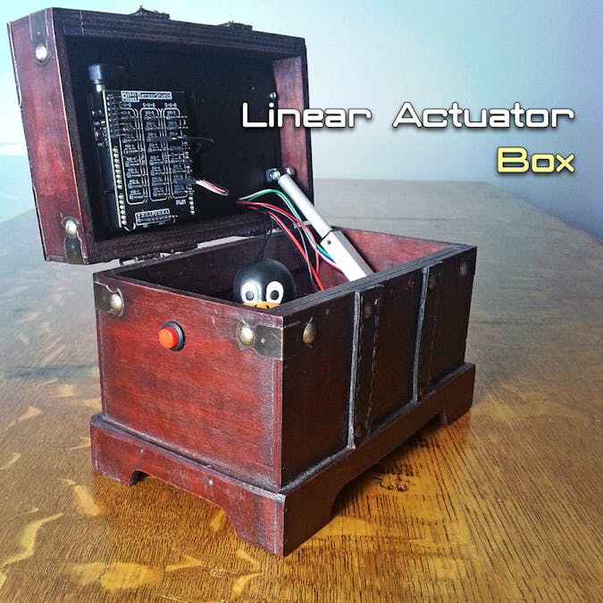 Automatically Open/Close a Box With a Linear Actuator Box