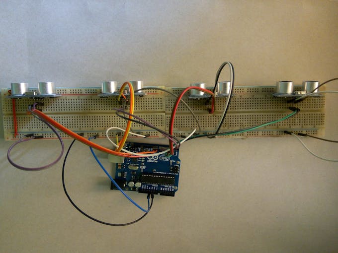 Smart Parking System Circuit Diagram