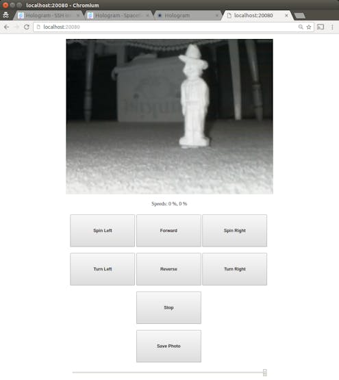 Controlling robot over cellular (pictured: Randy the Cowboy guarding my box of oranges)