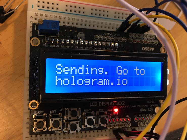 Confirmation message for the user and then the program resets