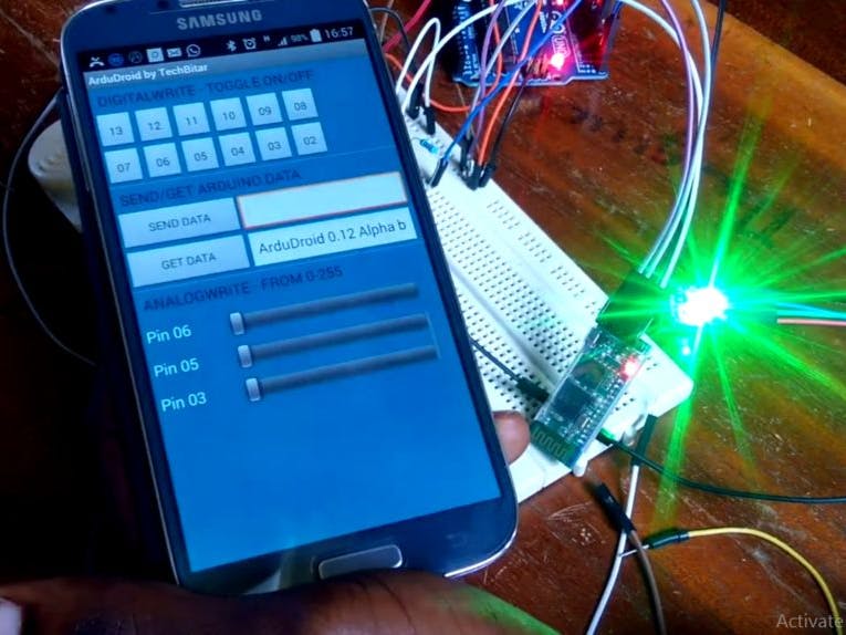 Using the Arduino Uno and HC-05 Bluetooth Module