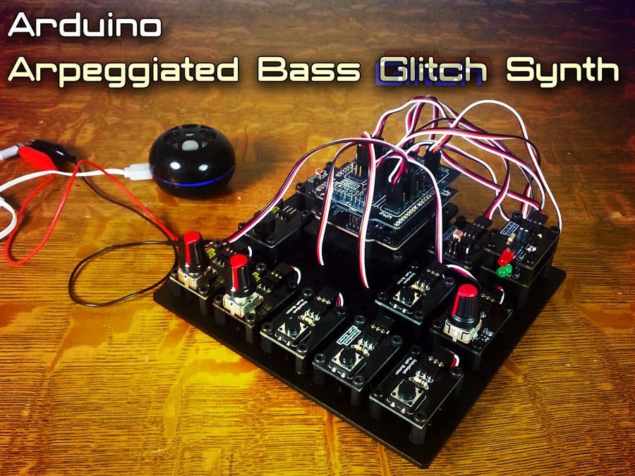 Arduino Arpeggiated Bass Glitch Synth Electronic Instrument