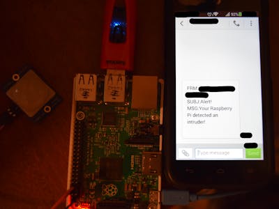 Raspberry Pi Texting Intruder Alarm!