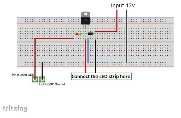 Connect the components like this