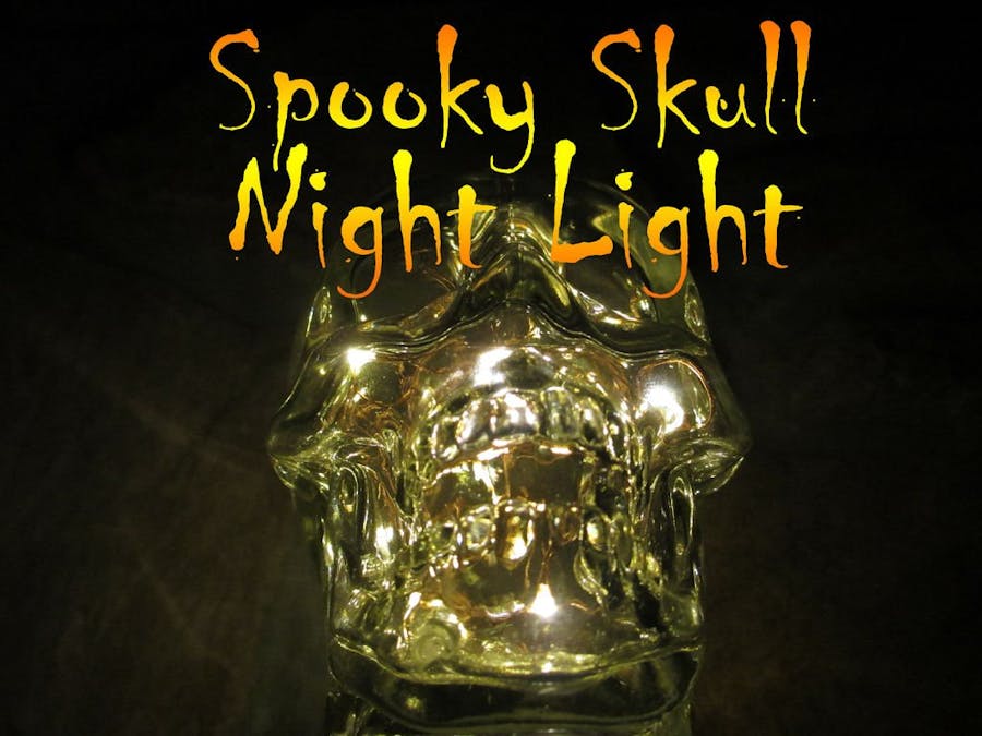 Spooky LED Skull Night Light