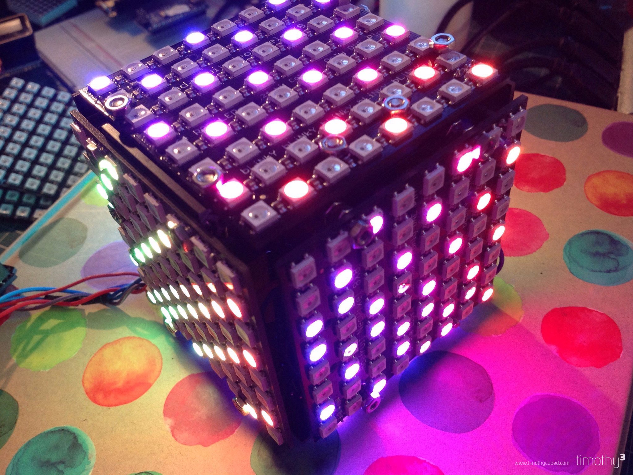 NeoMatrix Cube with Makerbeam Construction - Hackster.io