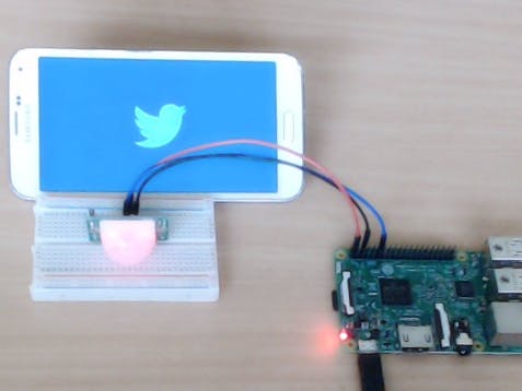 Send Tweet using Raspberry Pi and PIR Motion Detector