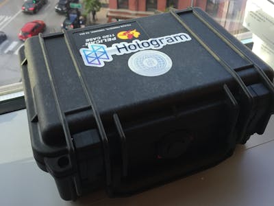 Hologram Dash GPS and Temperature Sensor Box