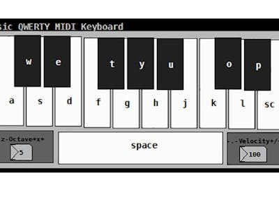 Making A Virtual QWERTY MIDI Keyboard Using Pure Data