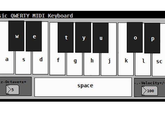 Making A Virtual QWERTY MIDI Keyboard Using Pure Data