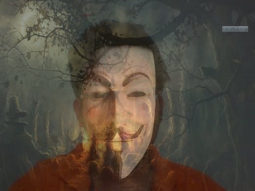 Spooky Halloween mask using image processing  