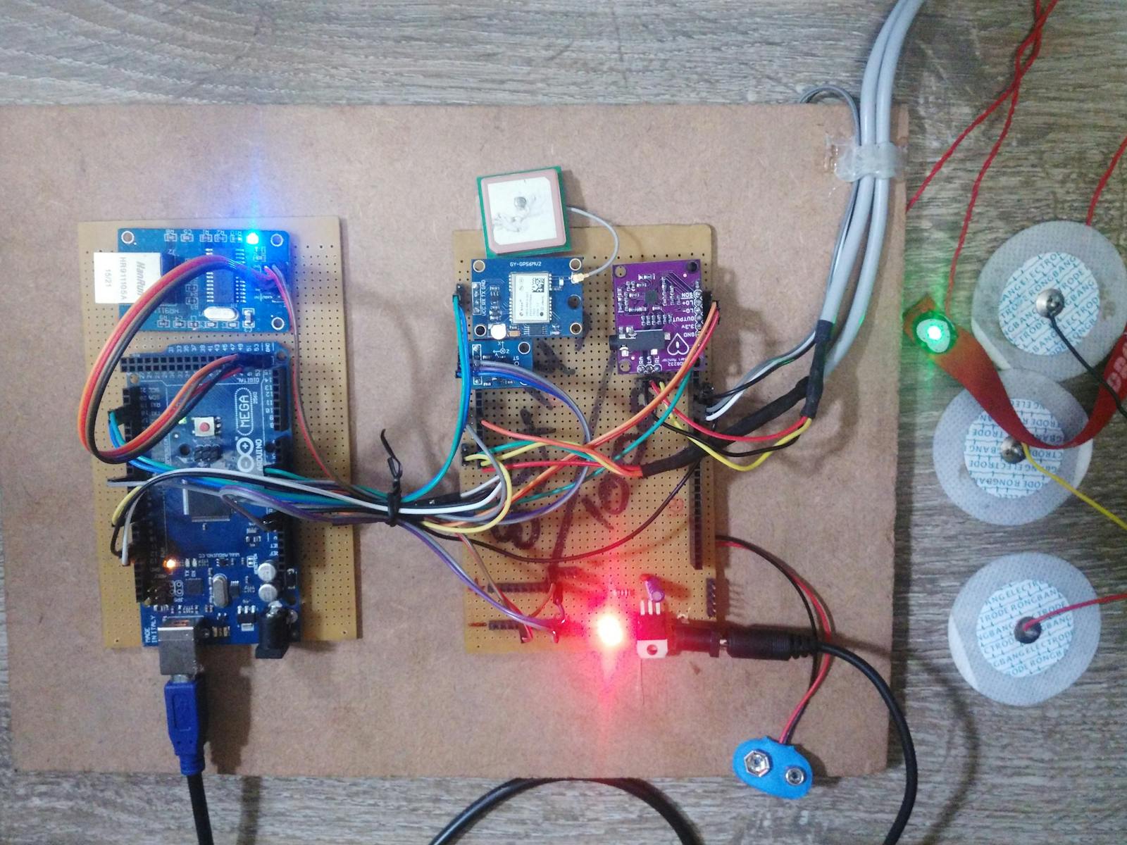 IOT Based Health Care System Circuit Diagram