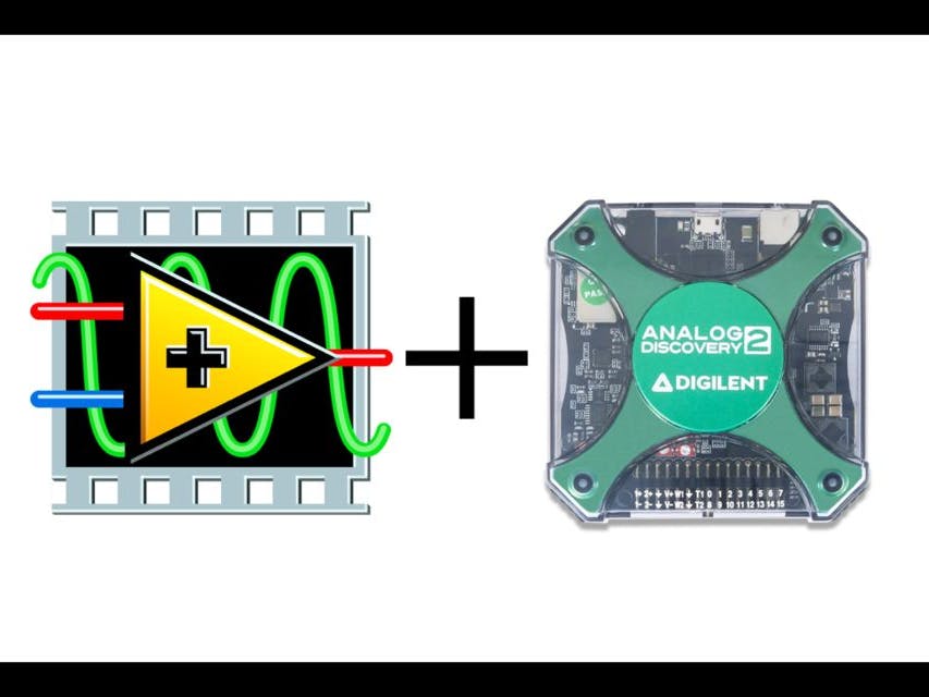 Analog Discovery 2 USB Oscilloscope + LabVIEW