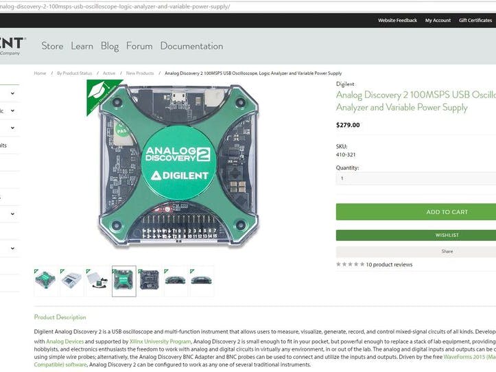 Getting Started with Analog Discovery 2