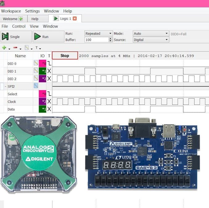 Using the Analog Discovery to Debug Digital Logic