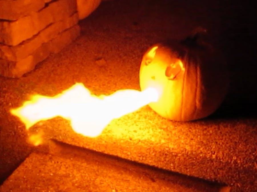 Flame Throwing IoT Pumpkin