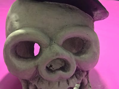 Creepy Greeting Skull for Halloween
