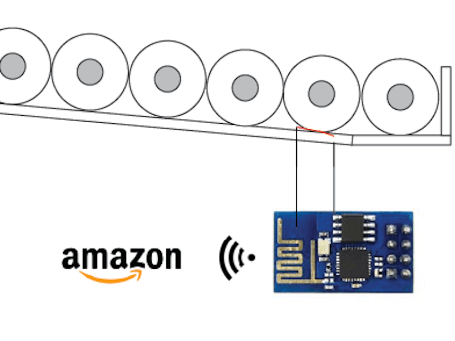 Amazon DRS enabled toilet paper shelf