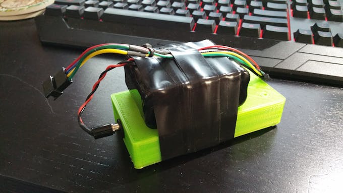 Control box with external 12V battery