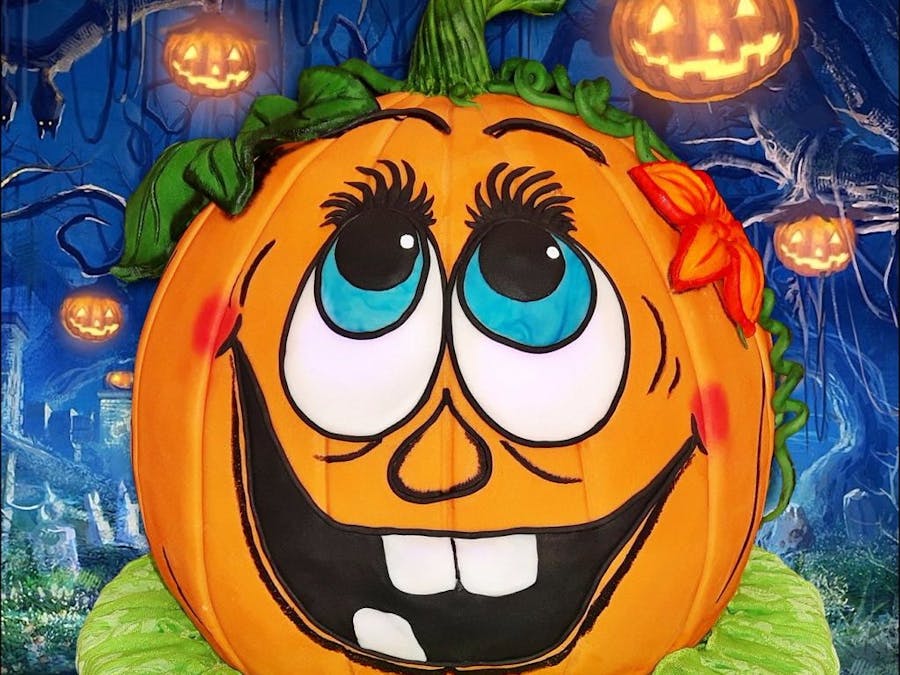 LED Pumpkin Cake