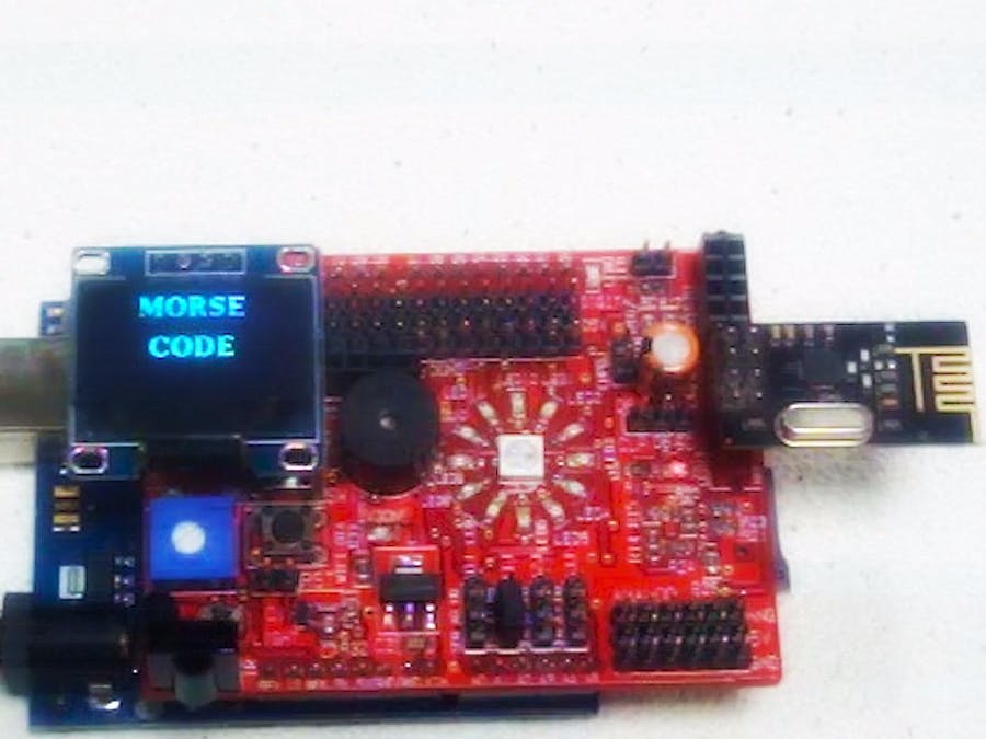 Exploring Morse Code with Idiotware shield