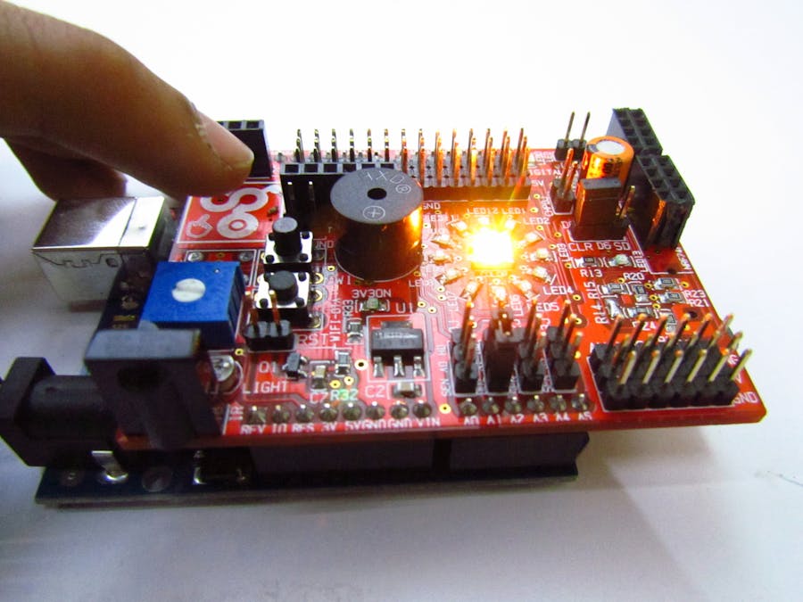 Smart RGB LED control using Touch Pad