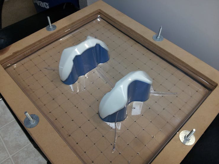 Then heat and form a sheet of 1/16" PETG over them!