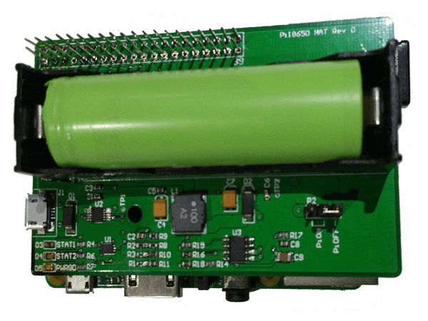 Lithium Ion battery HAT for Raspberry Pi
