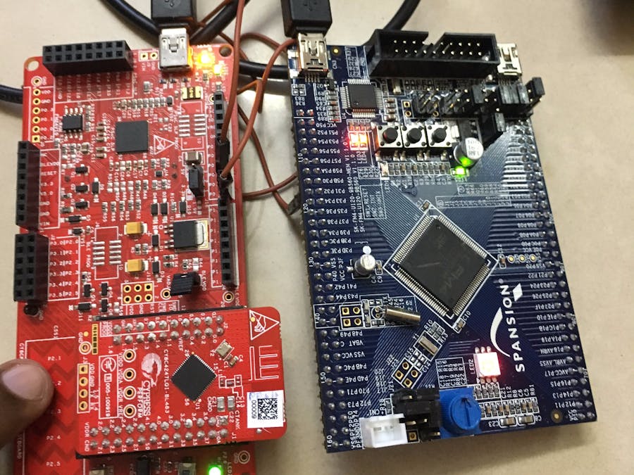 Controlling Peripherals between FM4 and PSoC 4 over UART