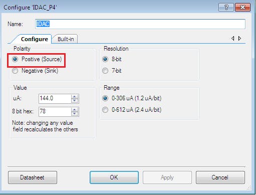 IDAC as Current Source