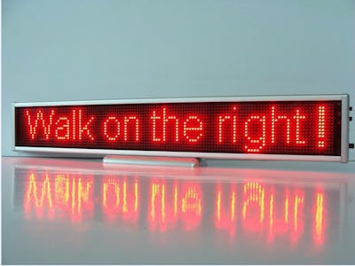 Wireless Scrolling LED Message Display